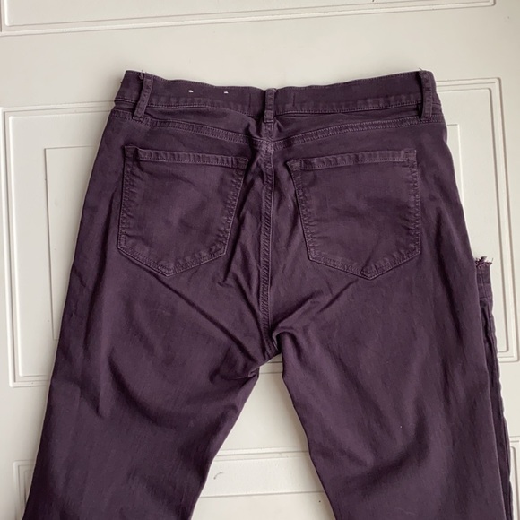 Loft Modern Skinny Raw Hem Jeans Plum 27/4 - Picture 8 of 8